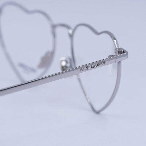 🕶️ New Saint Laurent SL301 LOULOU OPT 002 Eyeglasses - Silver Frame - Picture 5 of 10